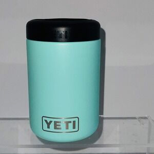 YETI Rambler 12 oz Can Insulator Colster Seafoam Green Stainless Steel Koozie